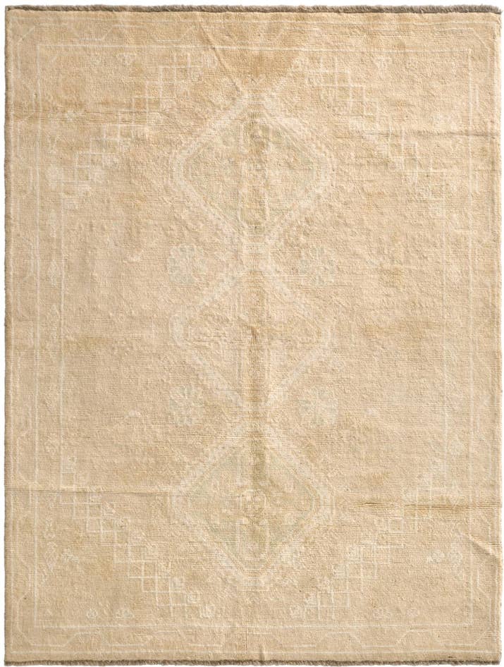 Detail image of 5' 1 x 6' 9 Hand Knotted Oushak Wool Rug