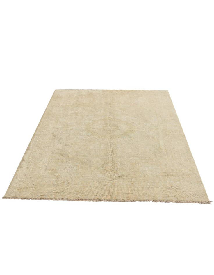 Detail image of 4' 2 x 6' 5 Hand Knotted Oushak Wool Rug