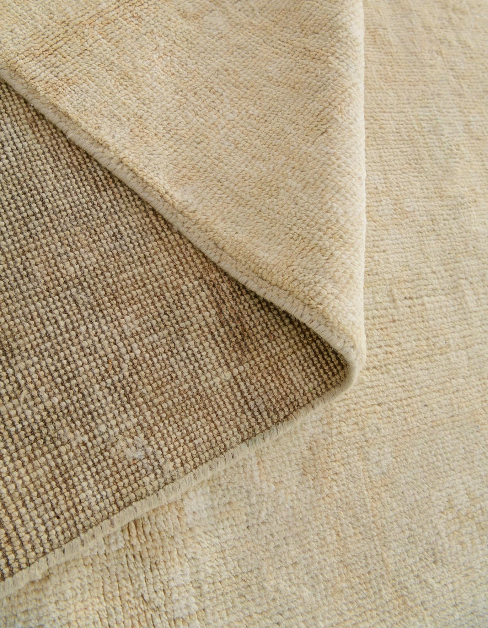 4' 2 x 6' 5 Hand Knotted Oushak Wool Rug