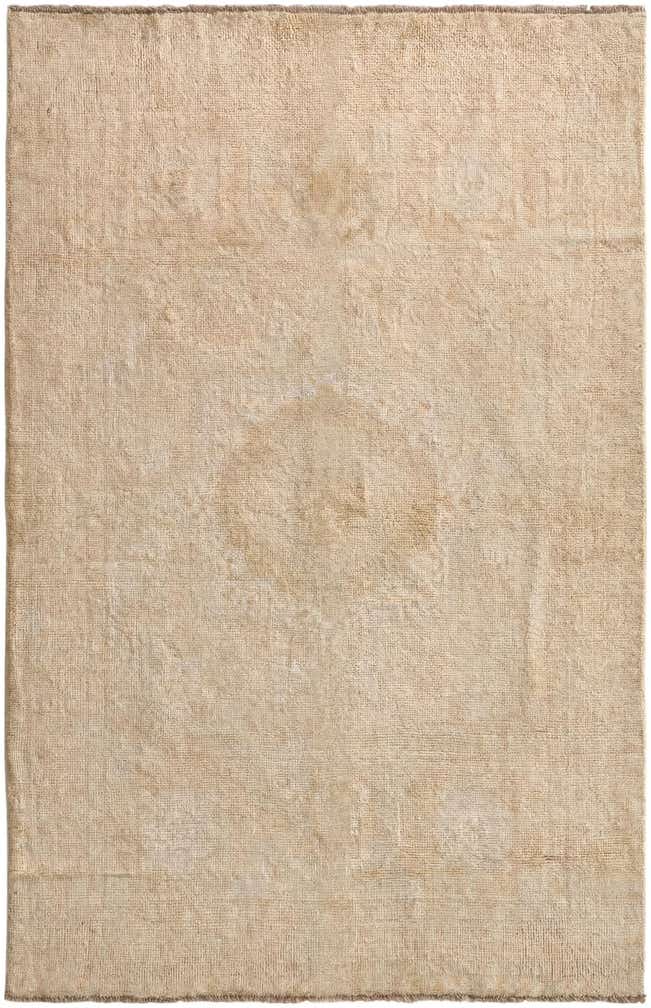 4' 2 x 6' 5 Hand Knotted Oushak Wool Rug