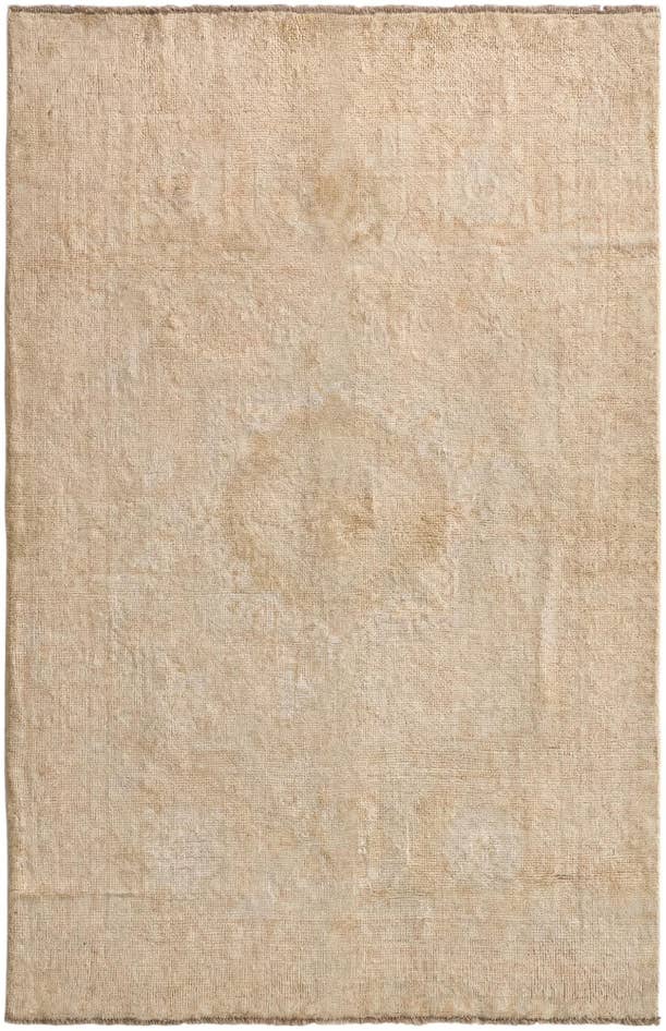 Detail image of 4' 2 x 6' 5 Hand Knotted Oushak Wool Rug