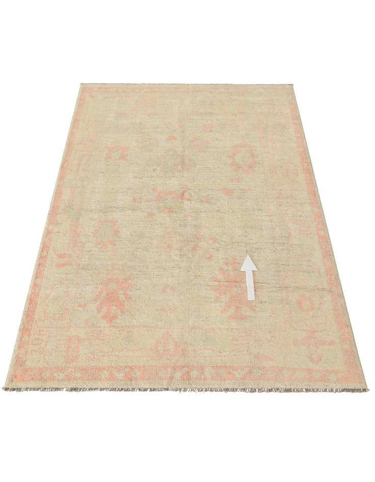 Detail image of 5' x 6' 9  Hand Knotted Oushak Wool Rug