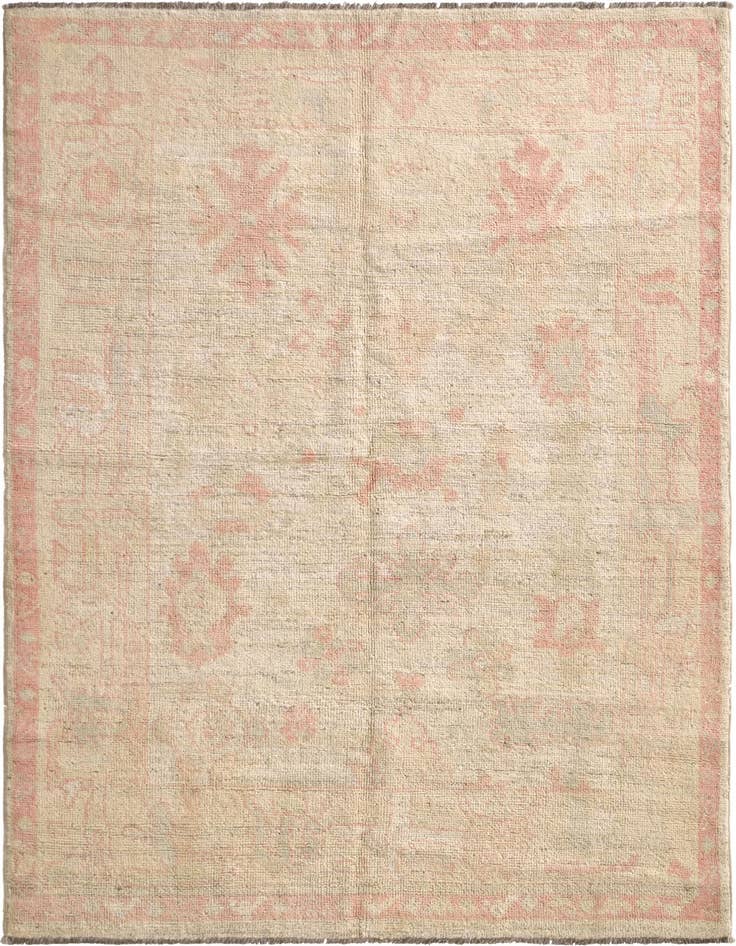 Detail image of 5' x 6' 9 Hand Knotted Oushak Wool Rug