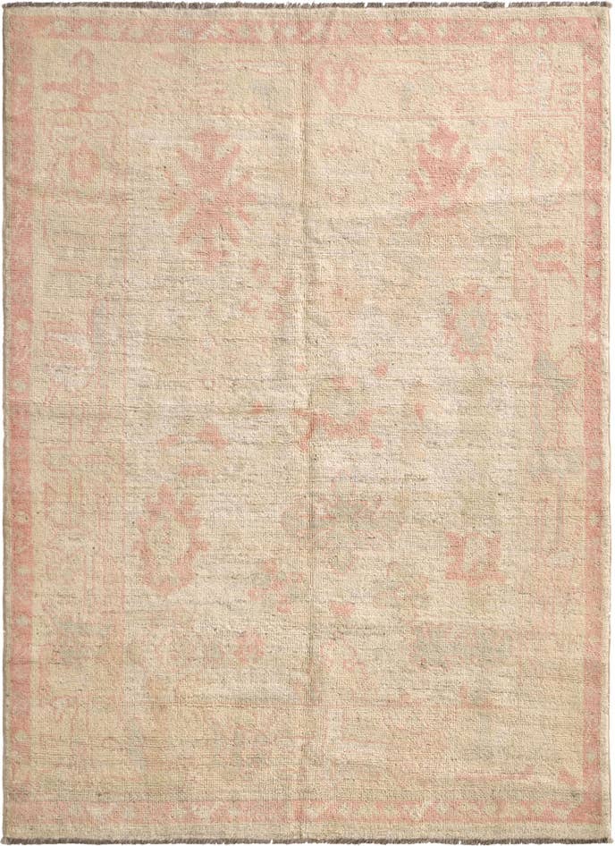 Detail image of 5' x 6' 9 Hand Knotted Oushak Wool Rug