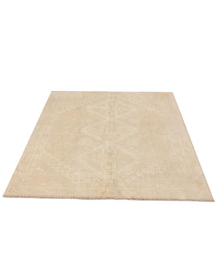 5' x 6' 7 Hand Knotted Oushak Wool Rug