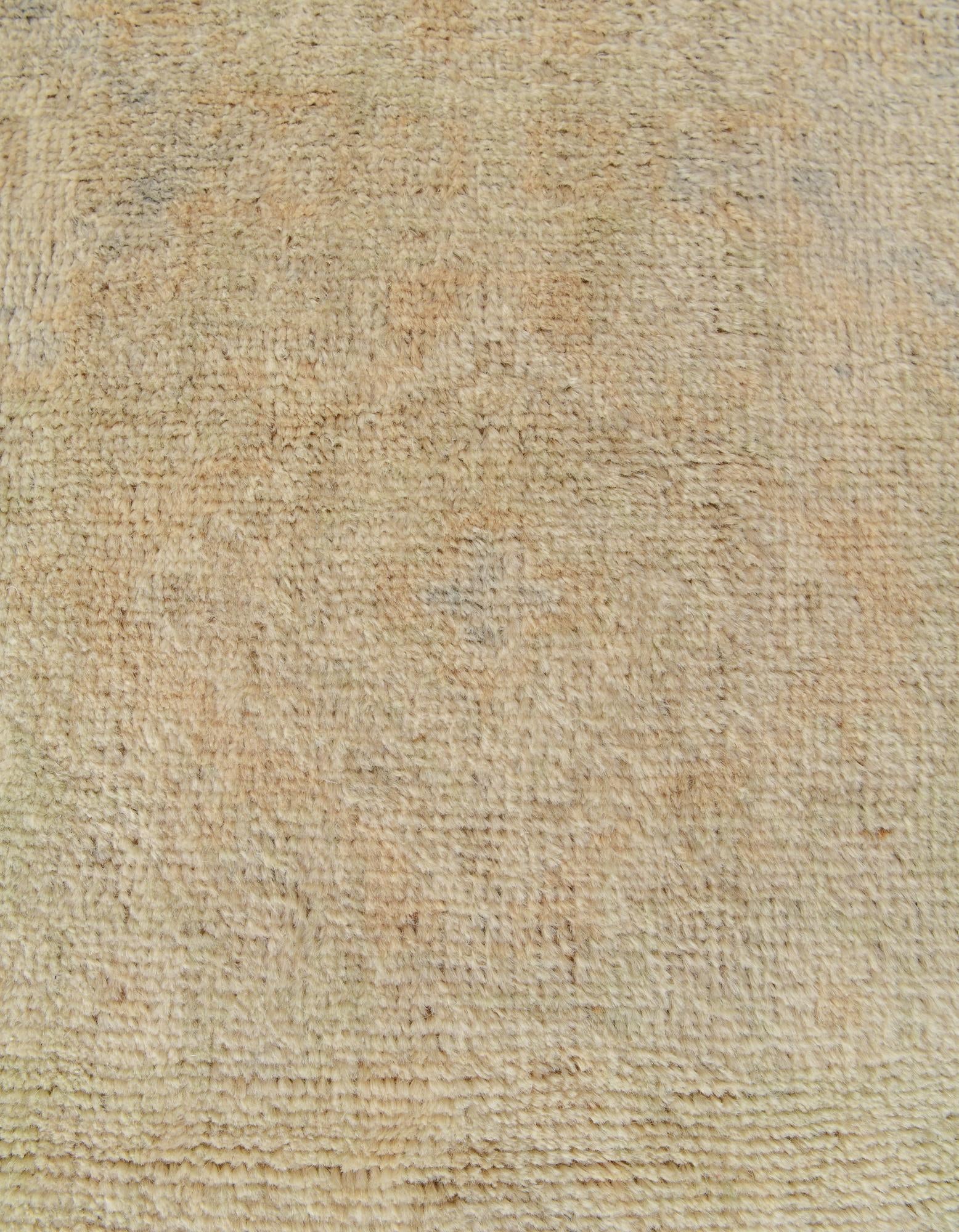 3' 2 x 5' 3 Hand Knotted Oushak Wool Rug