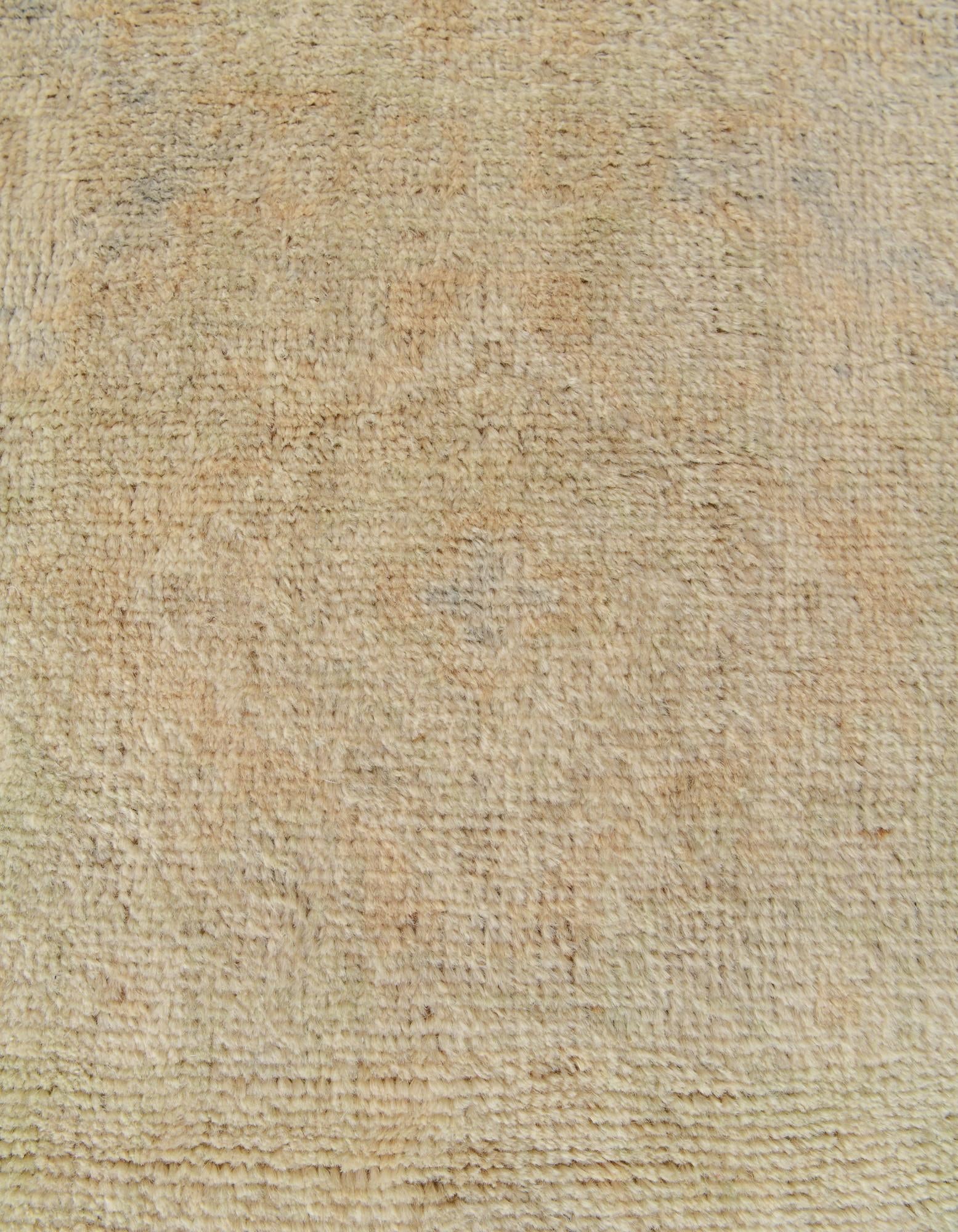 3' 2 x 5' 3 Hand Knotted Oushak Wool Rug