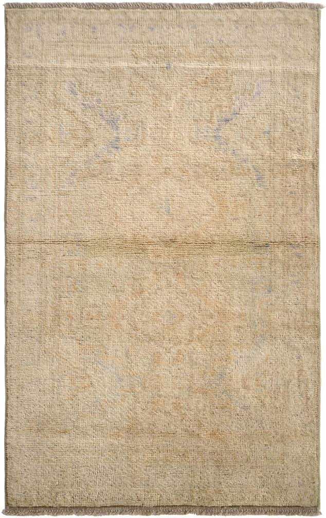 3' 2 x 5' 3 Hand Knotted Oushak Wool Rug