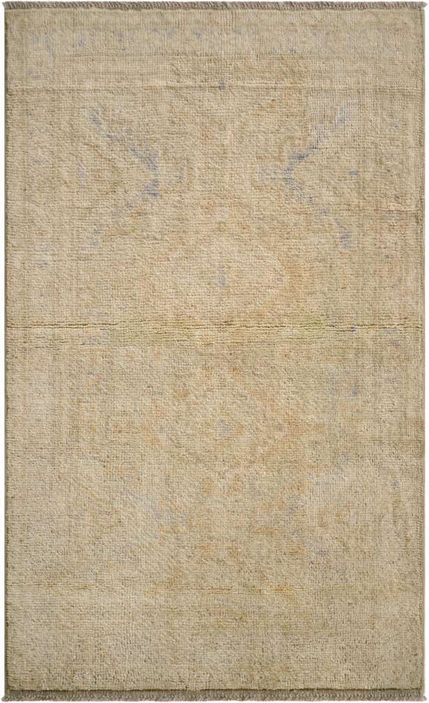 3' 2 x 5' 3 Hand Knotted Oushak Wool Rug