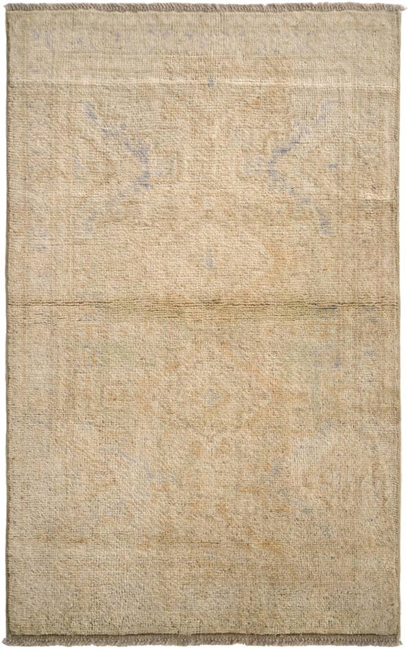 Detail image of 3' 2 x 5' 3 Hand Knotted Oushak Wool Rug