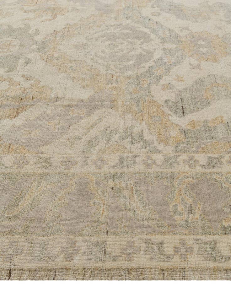 Detail image of 10' 2 x 14' 4  Hand Knotted Oushak Wool Rug