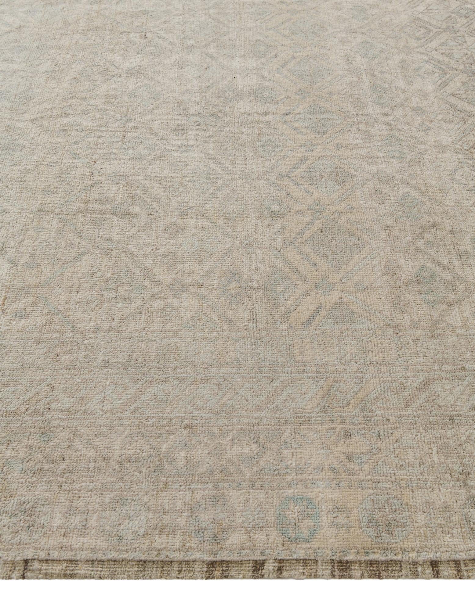 8' 3 x 10' Hand Knotted Oushak Wool Rug