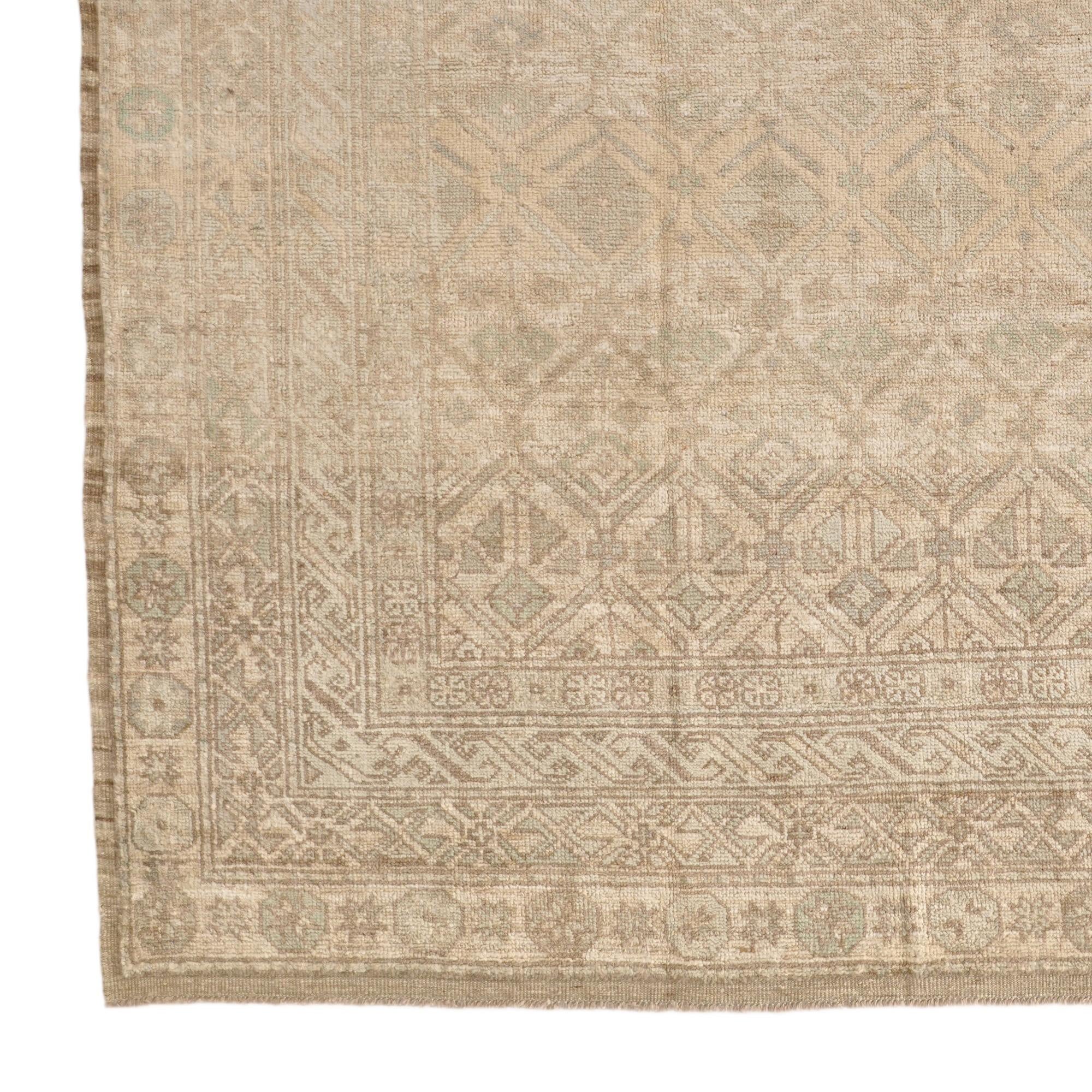 8' 3 x 10' Hand Knotted Oushak Wool Rug