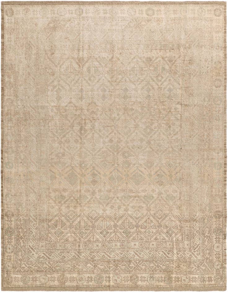 Detail image of 8' 3 x 10' Hand Knotted Oushak Wool Rug