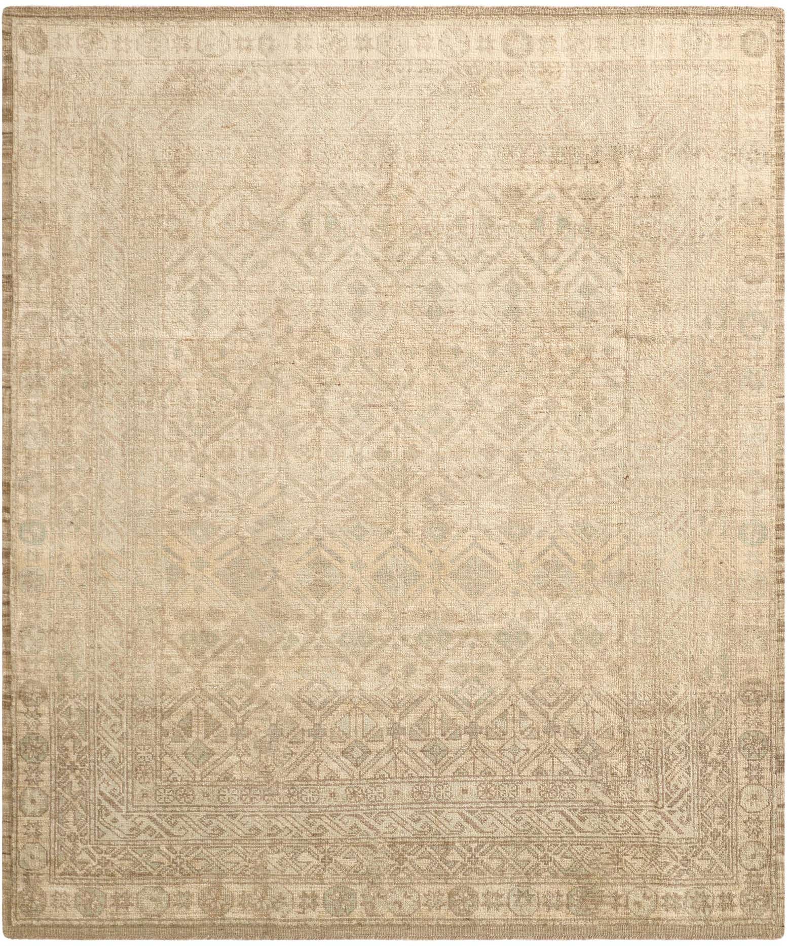 8' 3 x 10' Hand Knotted Oushak Wool Rug