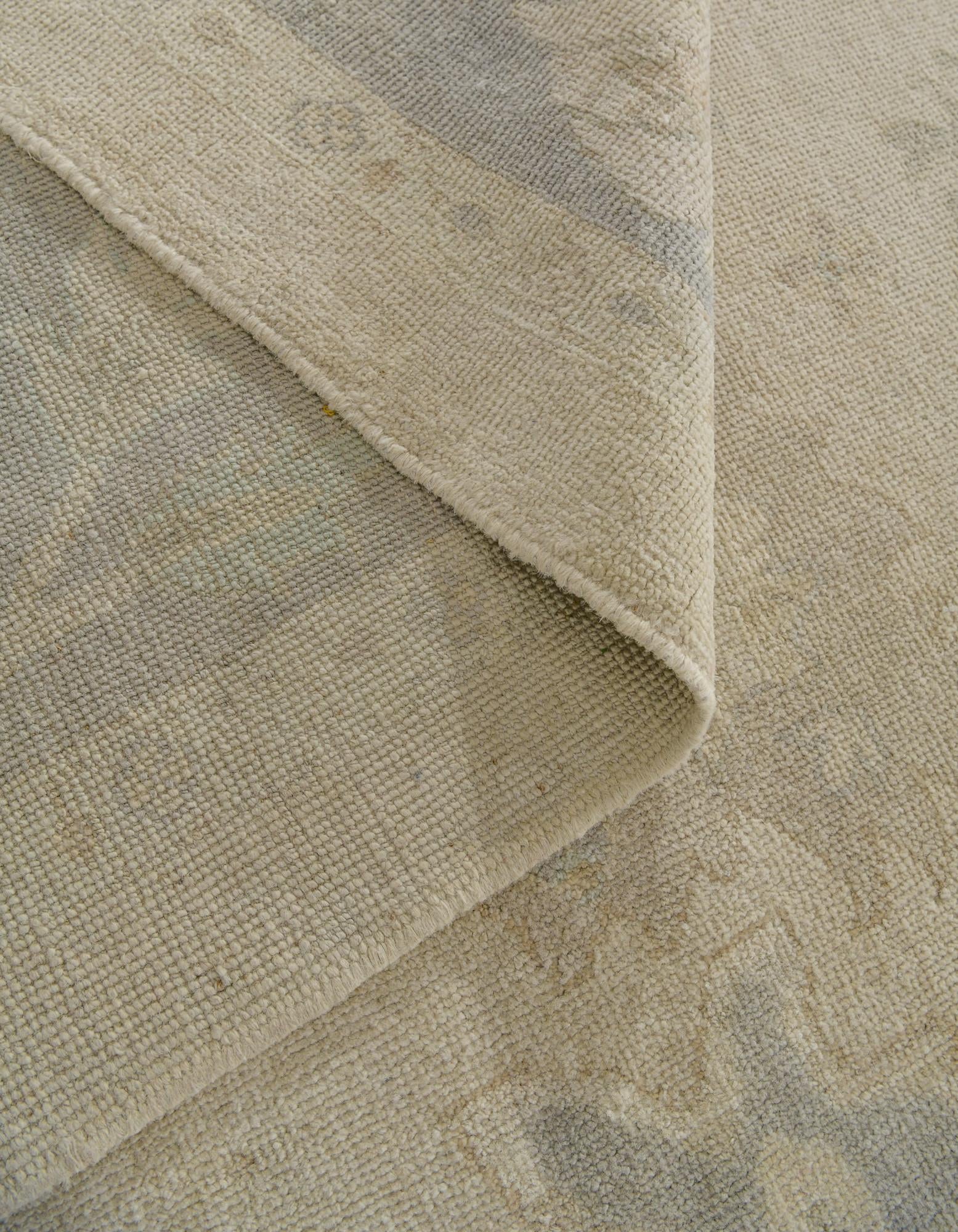 9' 2 x 11' 7 Hand Knotted Oushak Wool Rug