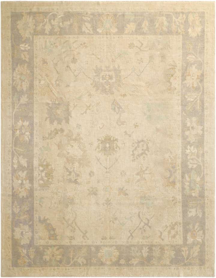 9' 2 x 11' 7 Hand Knotted Oushak Wool Rug
