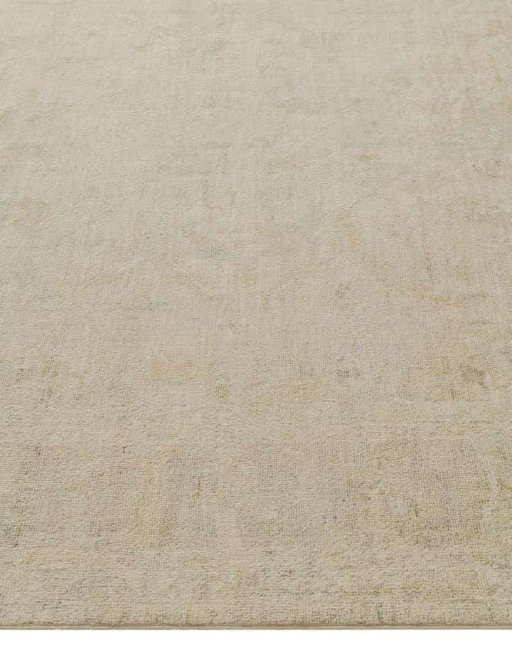 8' 1 x 9' 9 Hand Knotted Oushak Wool Rug