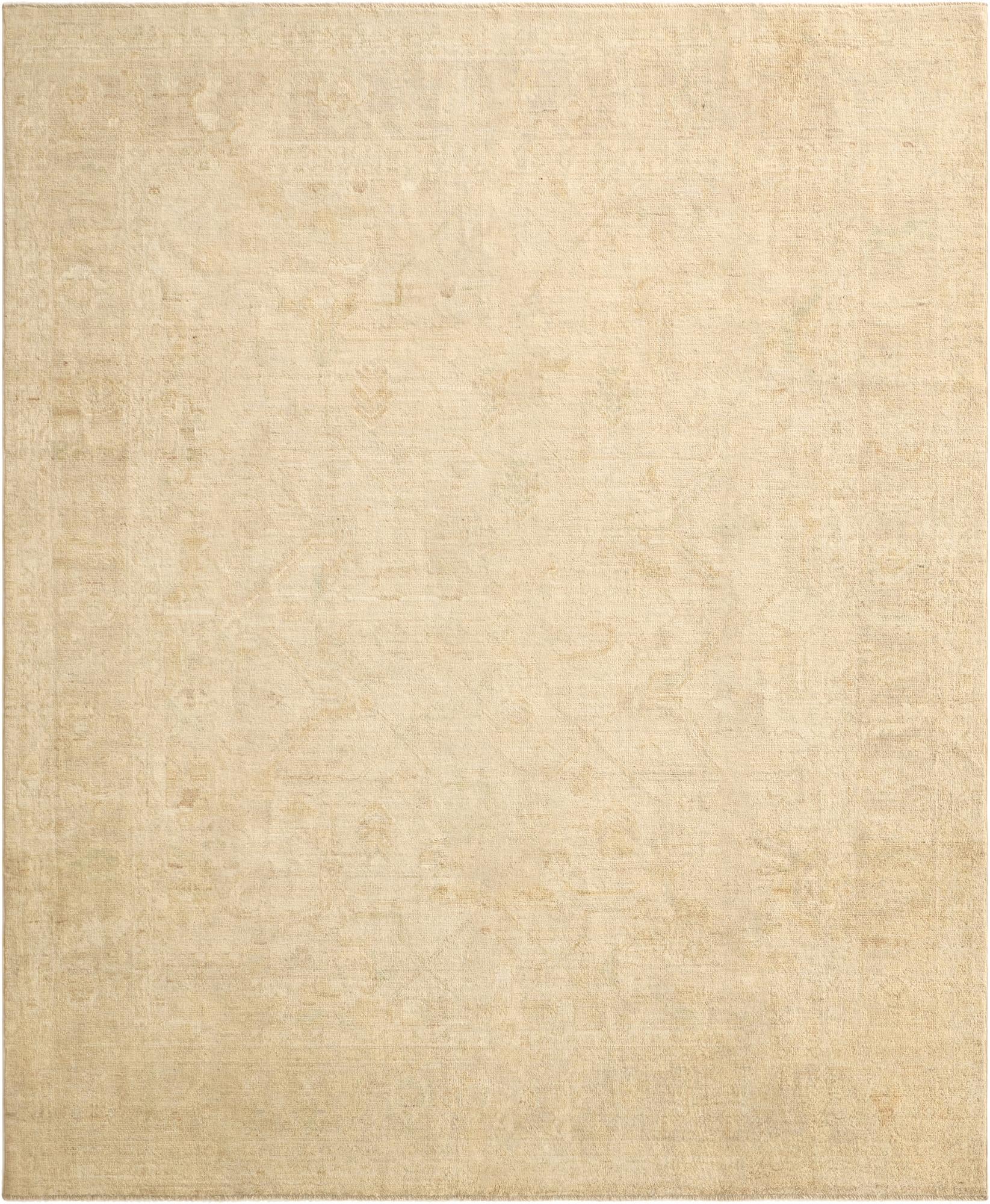 8' 1 x 9' 9  Hand Knotted Oushak Wool Rug
