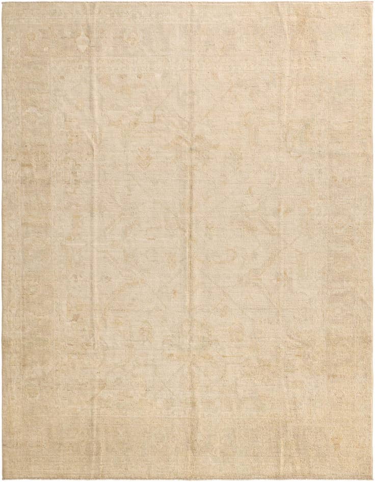 Detail image of 8' 1 x 9' 9 Hand Knotted Oushak Wool Rug