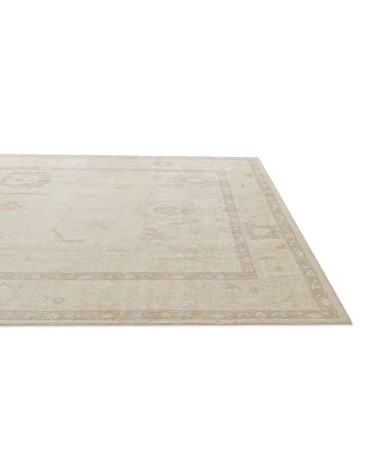 8' 11 x 11' 8 Hand Knotted Oushak Wool Rug