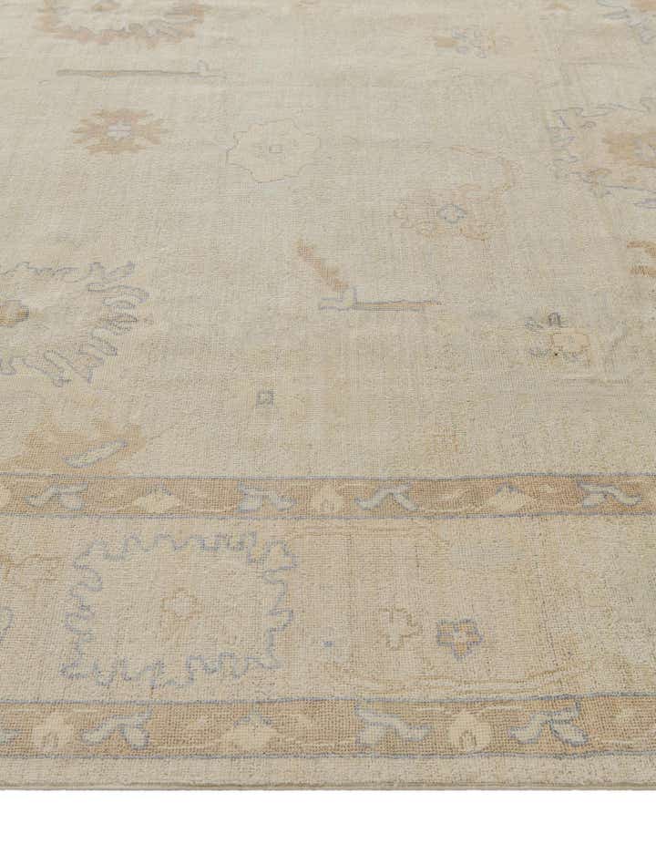 8' 11 x 11' 8 Hand Knotted Oushak Wool Rug