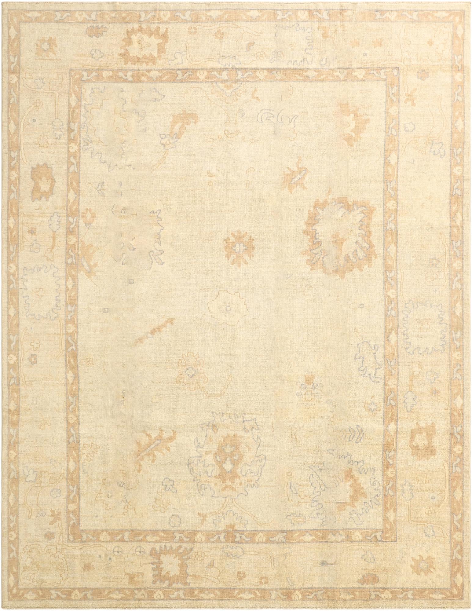 8' 11 x 11' 8  Hand Knotted Oushak Wool Rug