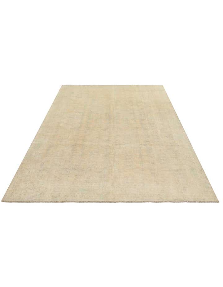 6' 6 x 9' 8 Hand Knotted Oushak Wool Rug