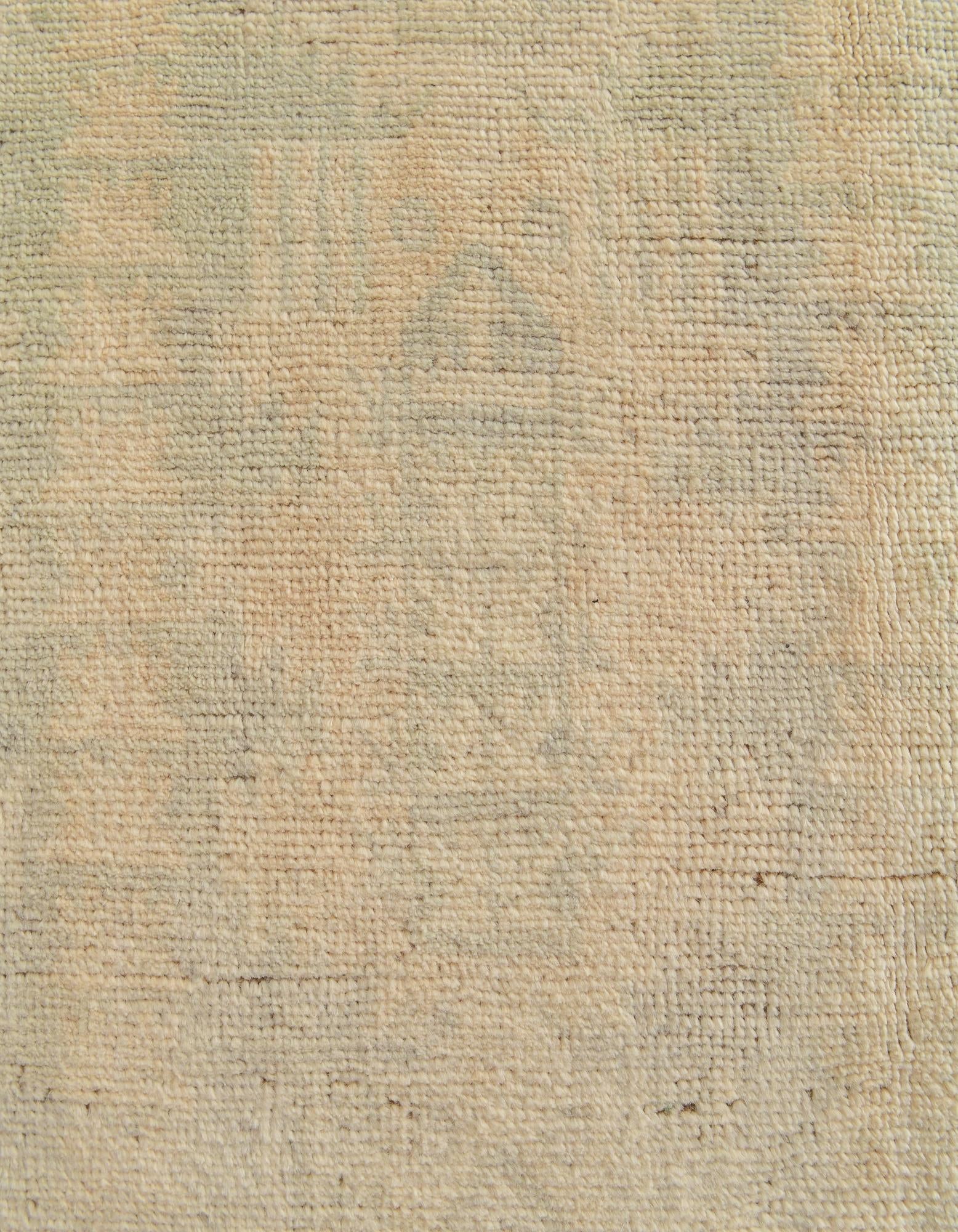 6' 6 x 9' 8 Hand Knotted Oushak Wool Rug