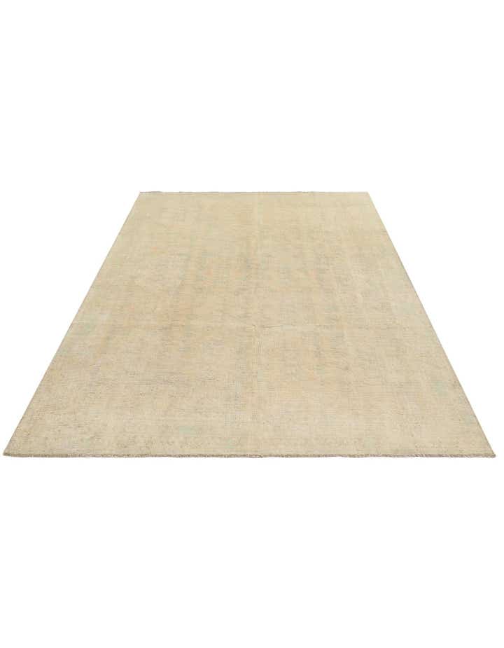 6' 6 x 9' 8 Hand Knotted Oushak Wool Rug