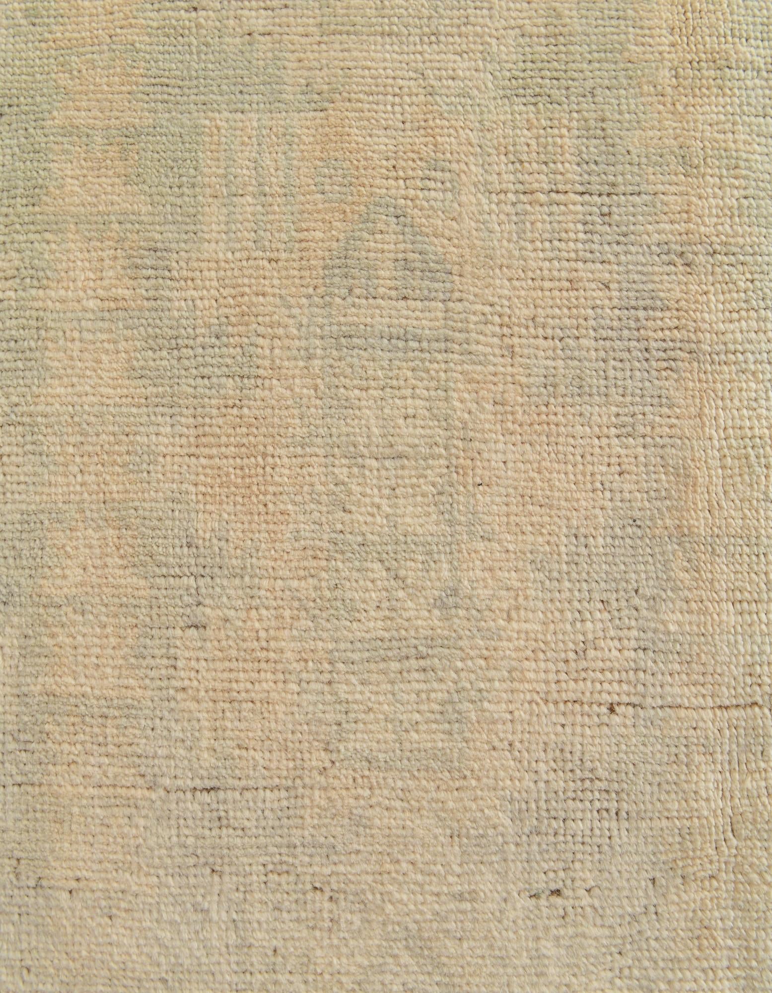 6' 6 x 9' 8 Hand Knotted Oushak Wool Rug