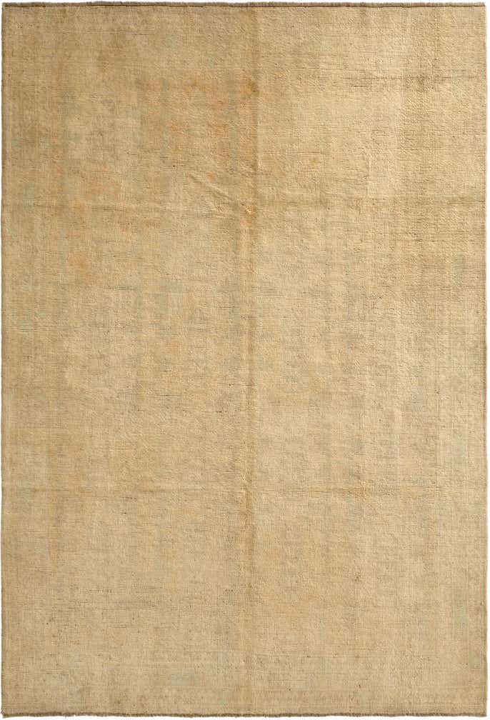 6' 6 x 9' 8 Hand Knotted Oushak Wool Rug
