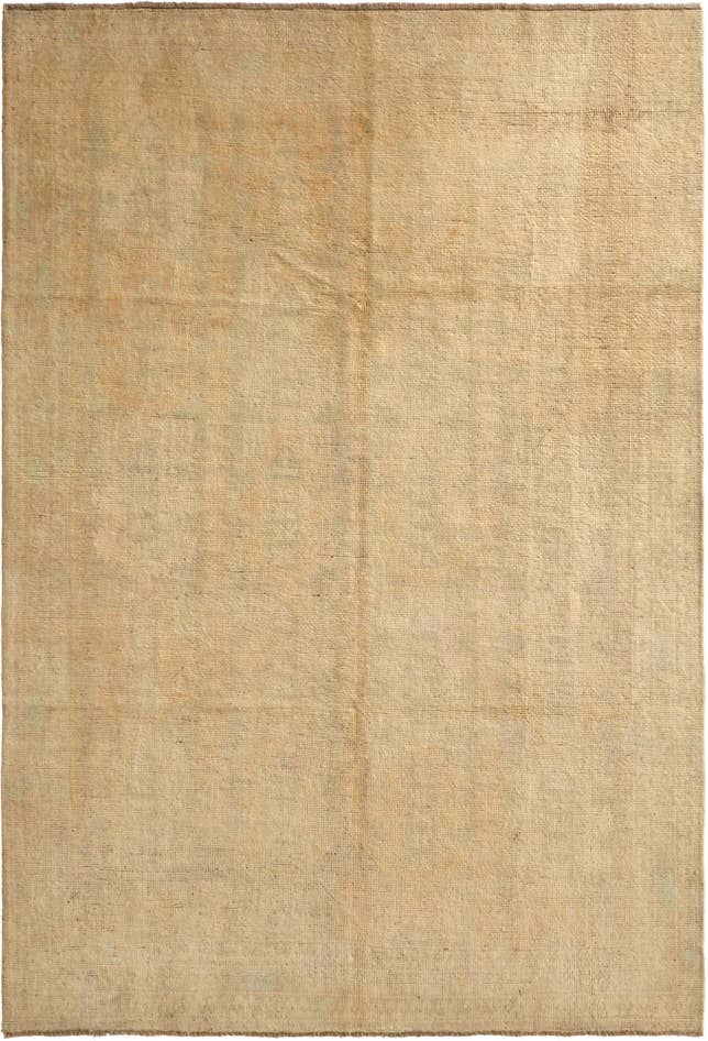 Detail image of 6' 6 x 9' 8 Hand Knotted Oushak Wool Rug