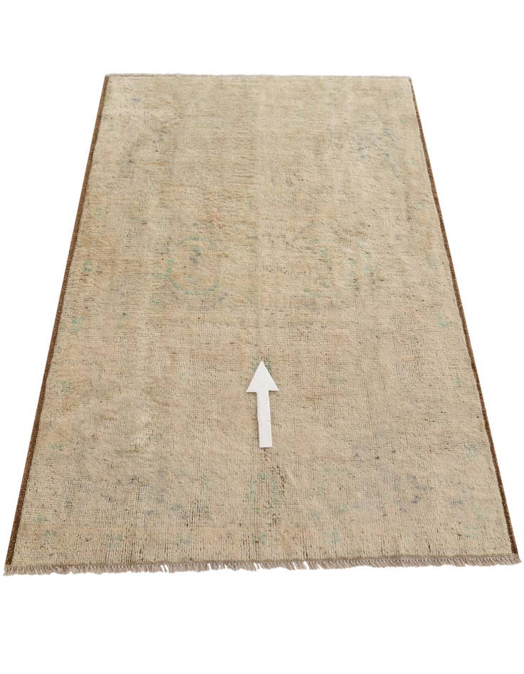 Detail image of 4' x 6' 1 Hand Knotted Oushak Wool Rug