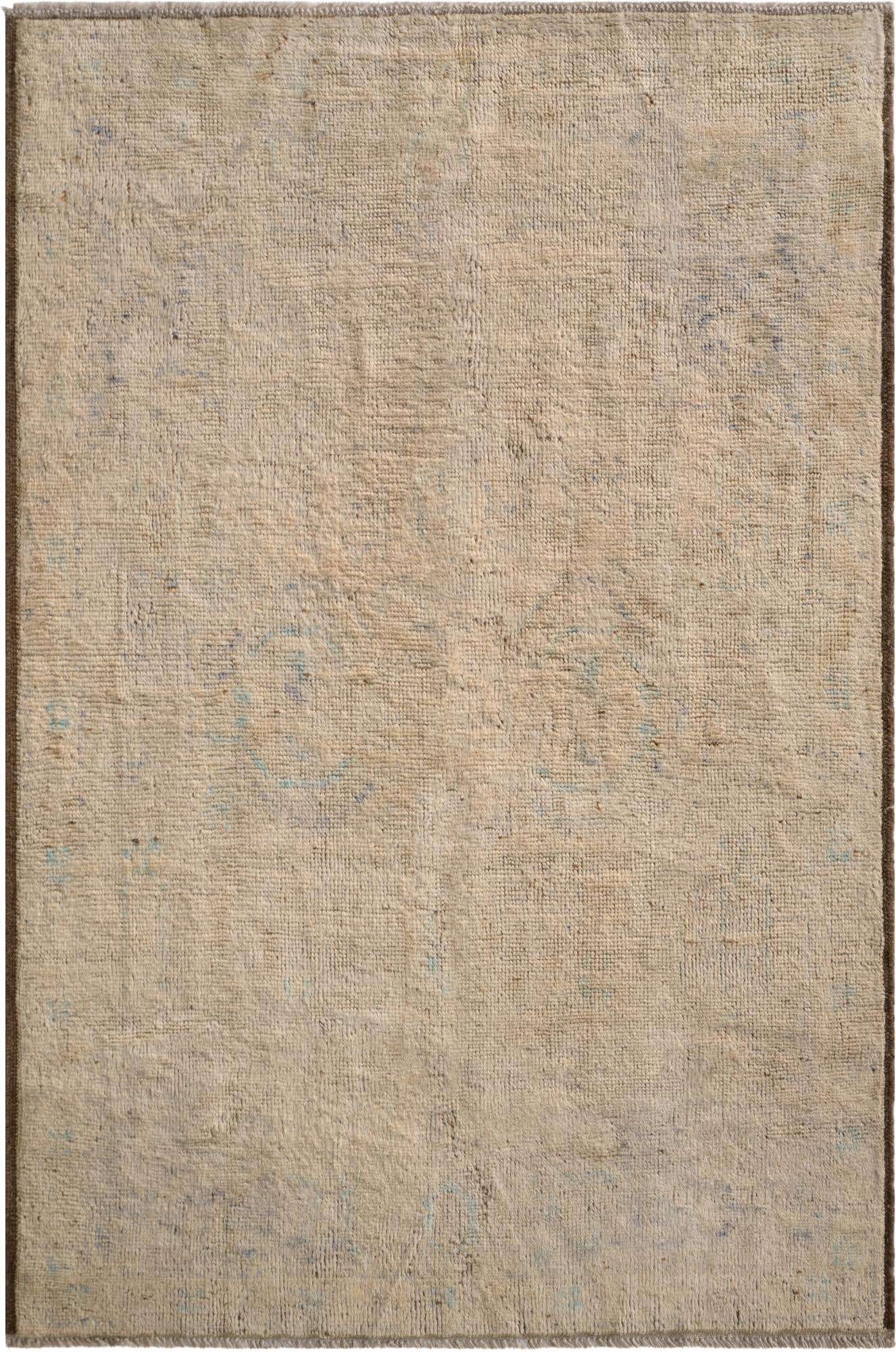 4' x 6' 1 Hand Knotted Oushak Wool Rug