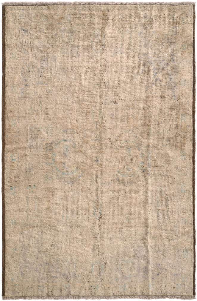 4' x 6' 1 Hand Knotted Oushak Wool Rug