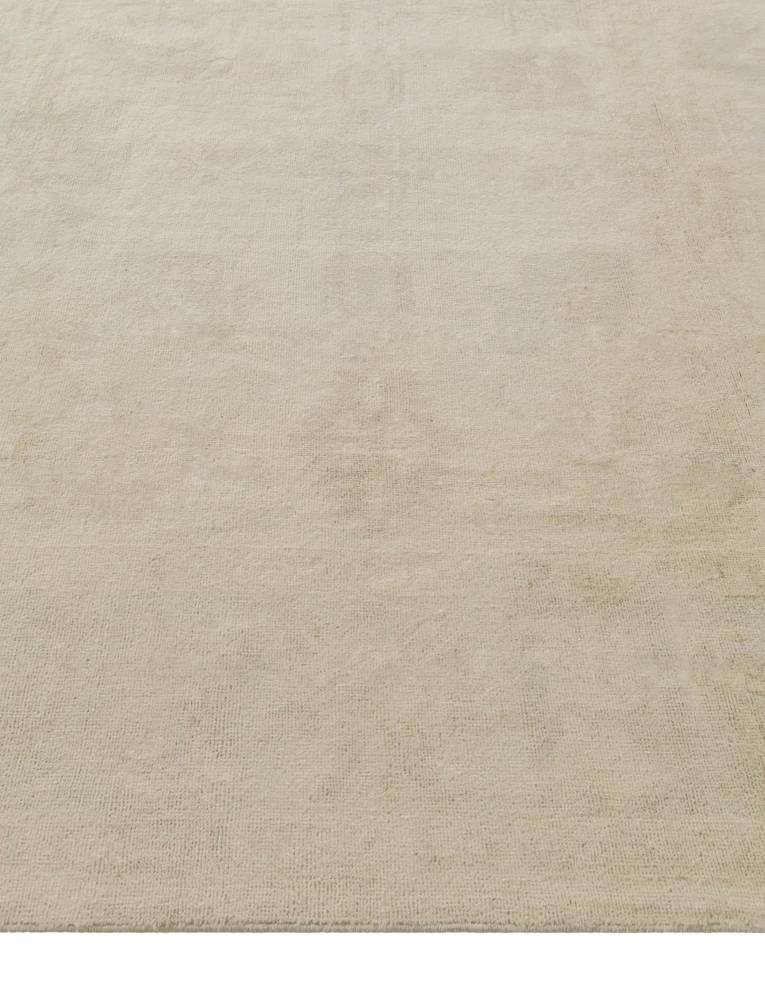 8' 5 x 9' 9 Hand Knotted Oushak Wool Rug