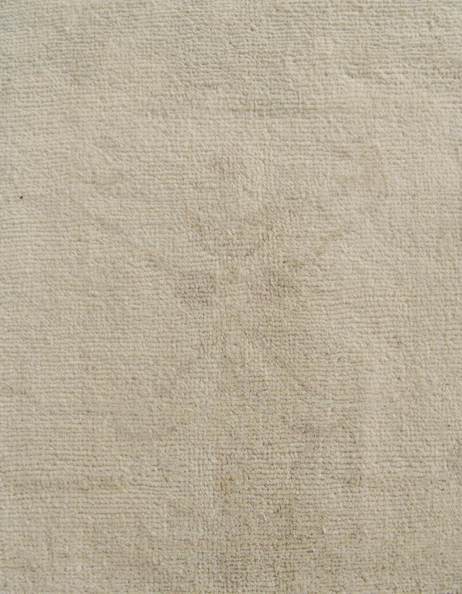 8' 5 x 9' 9 Hand Knotted Oushak Wool Rug