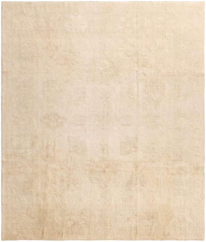 8' 5 x 9' 9 Hand Knotted Oushak Wool Rug