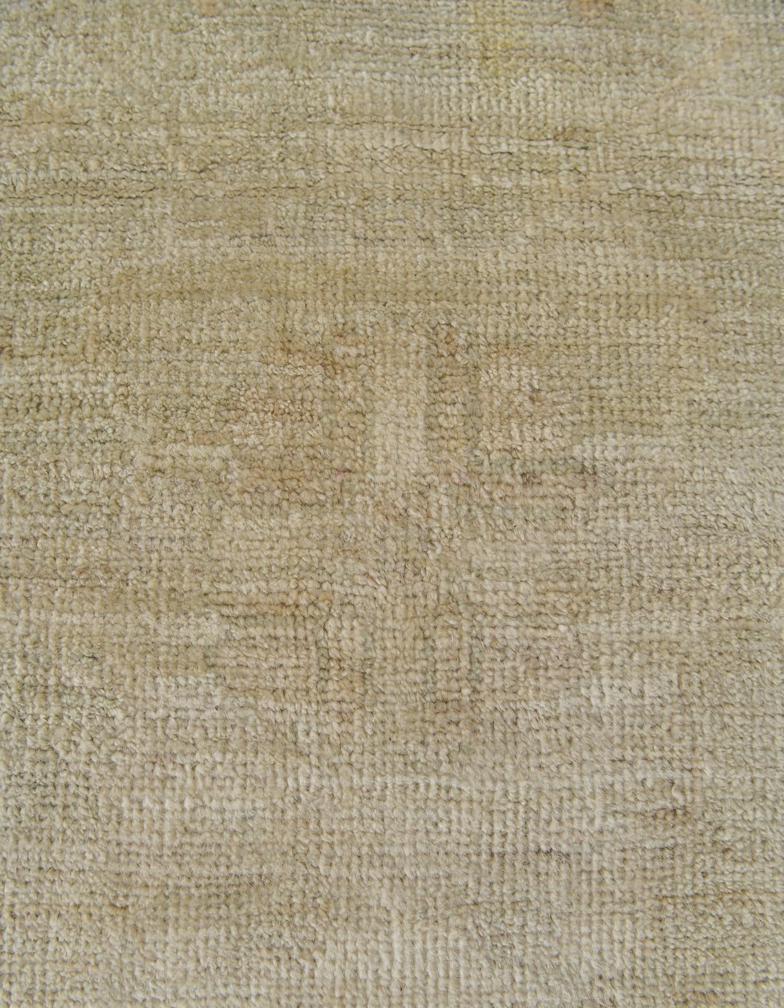 8' 4 x 9' 9 Hand Knotted Oushak Wool Rug