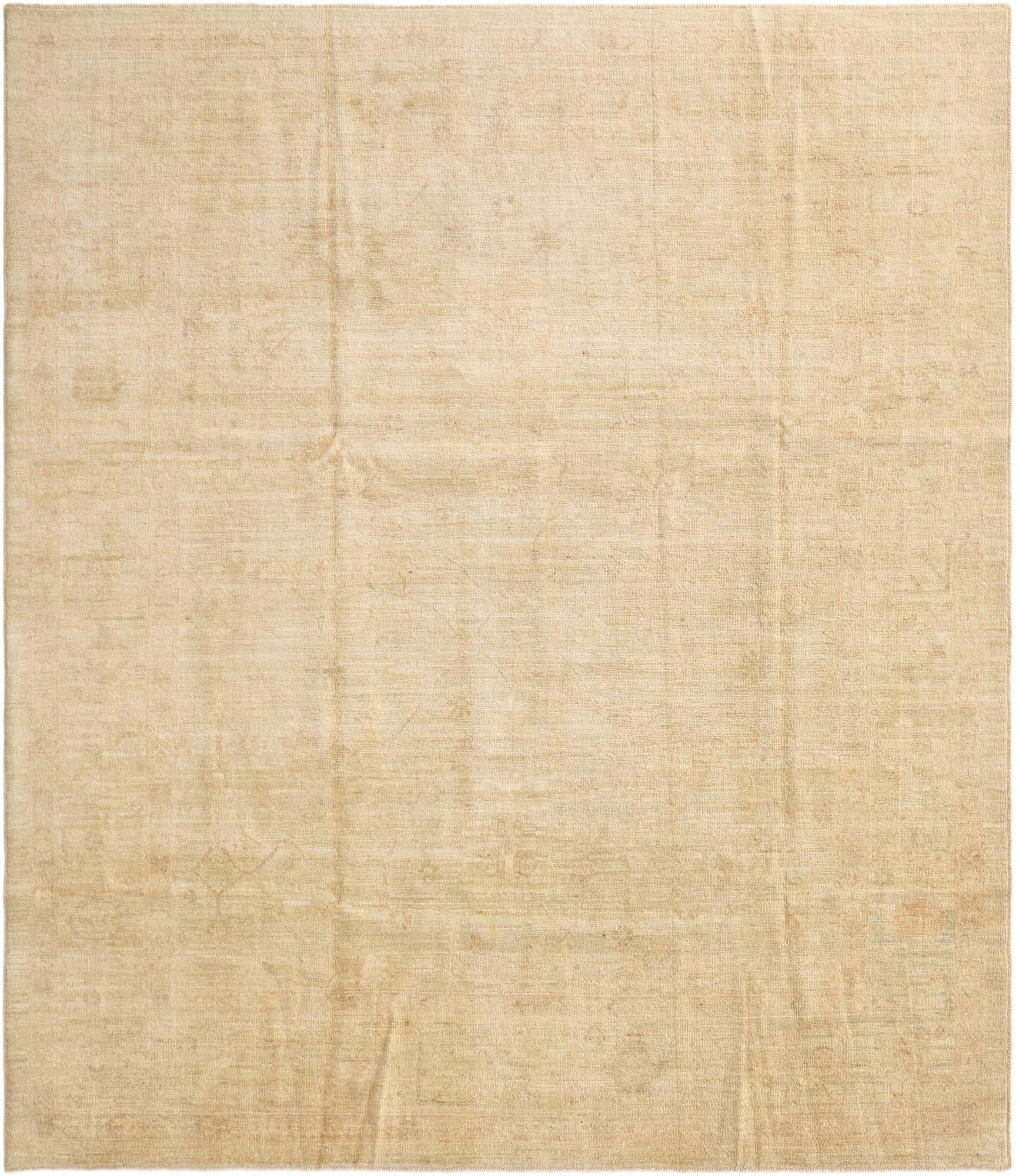 8' 4 x 9' 9 Hand Knotted Oushak Wool Rug