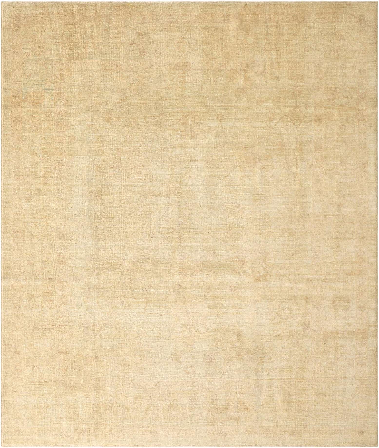 8' 4 x 9' 9 Hand Knotted Oushak Wool Rug