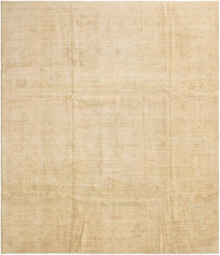 Detail image of 8' 4 x 9' 9 Hand Knotted Oushak Wool Rug