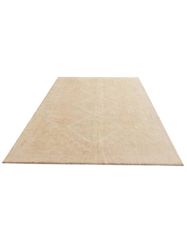 Detail image of 6' 4 x 9' 8 Hand Knotted Oushak Wool Rug