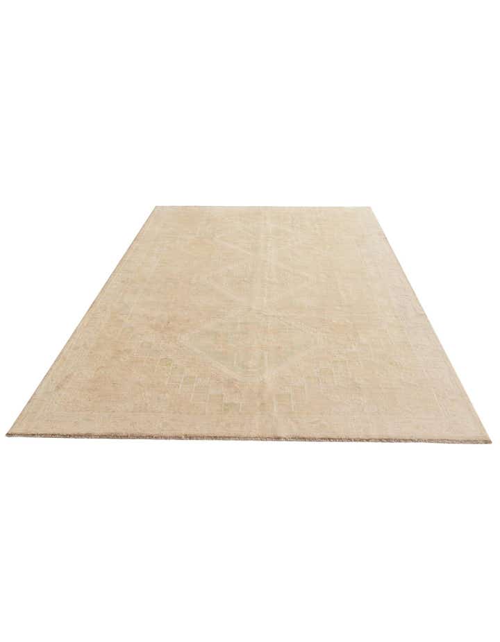 6' 4 x 9' 8 Hand Knotted Oushak Wool Rug