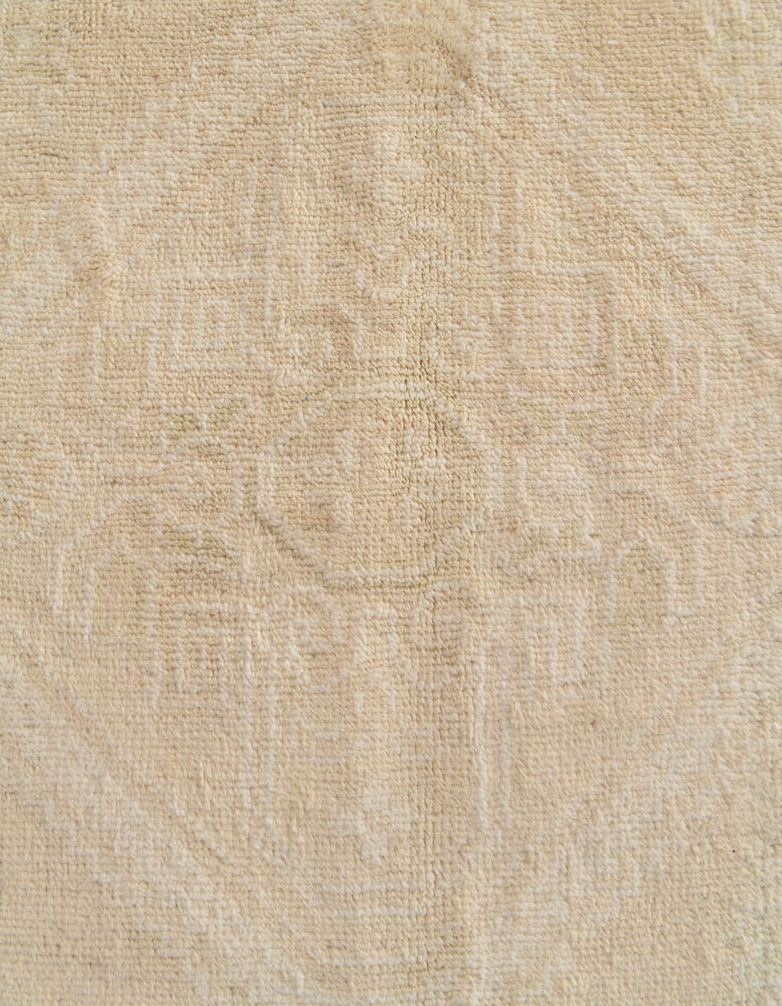 6' 4 x 9' 8 Hand Knotted Oushak Wool Rug