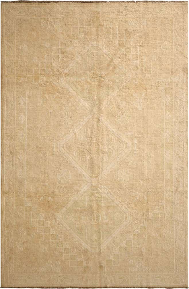 6' 4 x 9' 8 Hand Knotted Oushak Wool Rug
