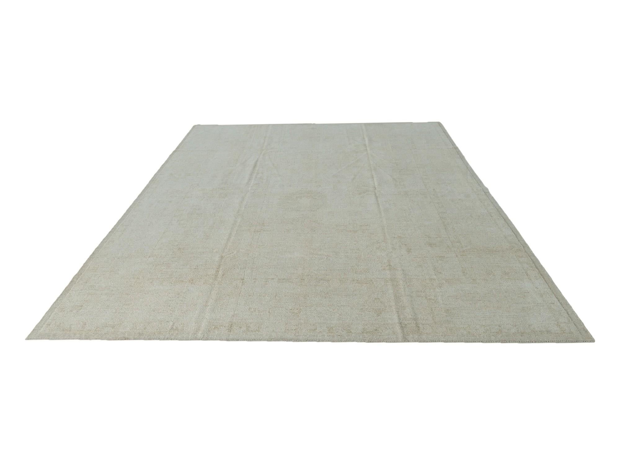 10' 2 x 14' 2 Hand Knotted Oushak Wool Rug
