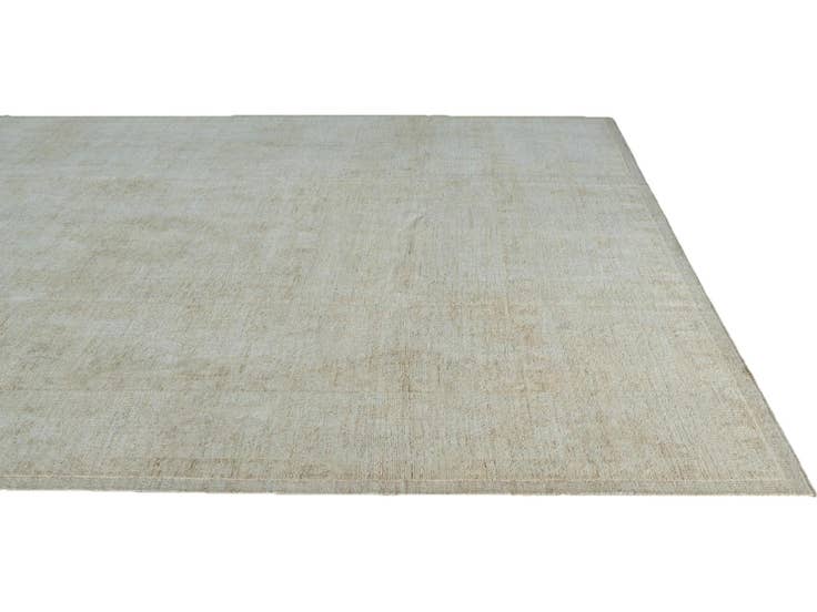 Detail image of 10' 2 x 14' 2 Hand Knotted Oushak Wool Rug