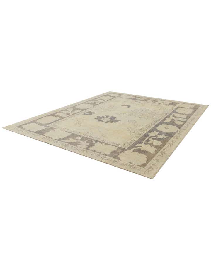 8' 5 x 10' 2 Hand Knotted Oushak Wool Rug
